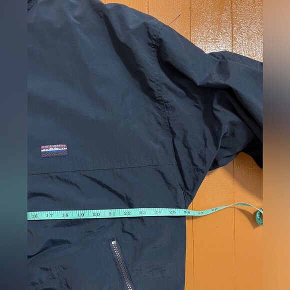 Vintage White Sierra Blue Windbreaker Bomber Fleece Jacket Sz 2XL XXL - Picture 6 of 9